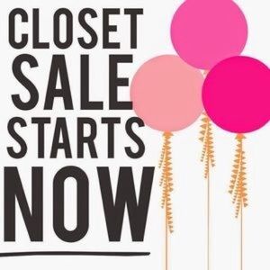*CLOSET CLEARANCE *sale start now.